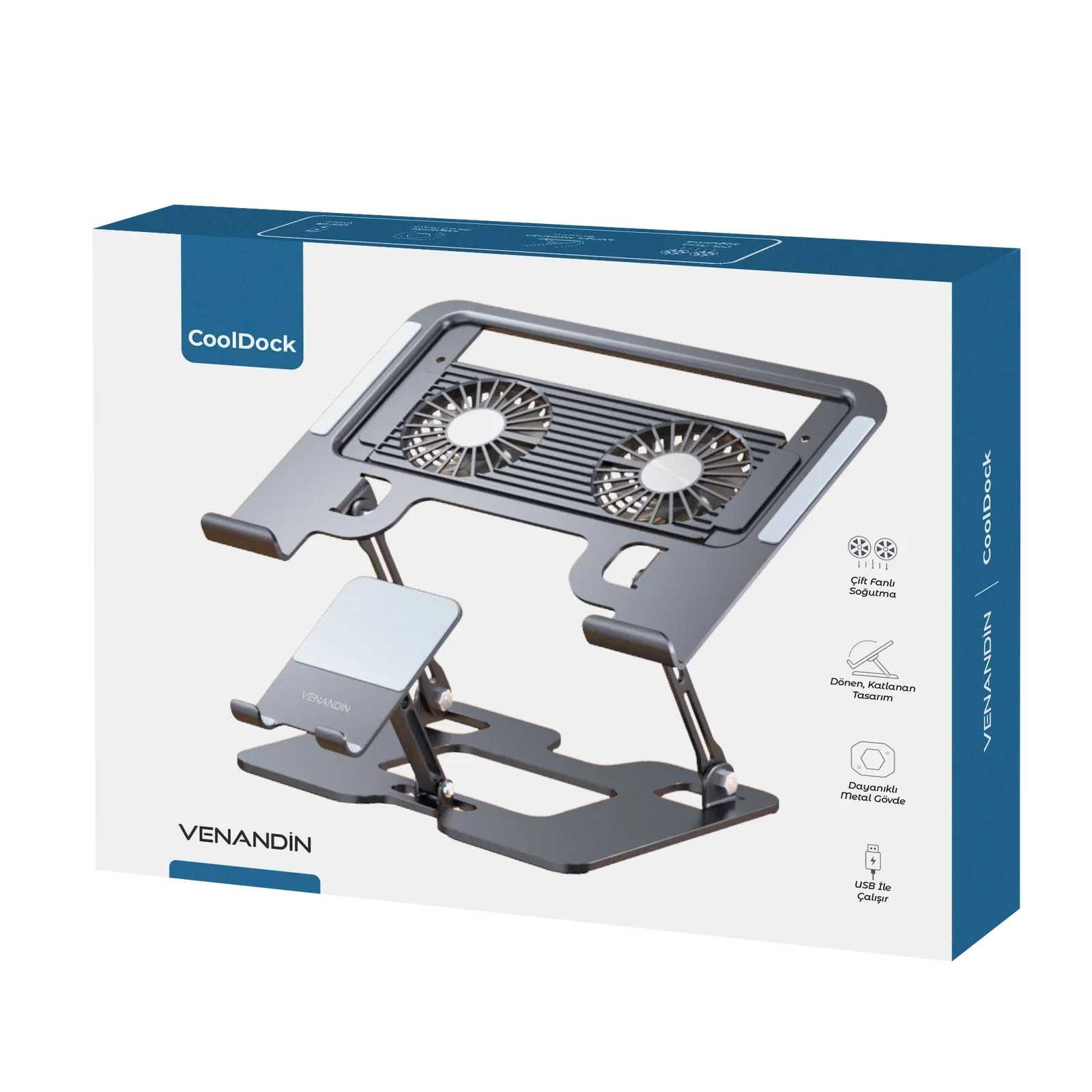 VENANDİN HLDCLDK-001 COOLDOCK LAPTOP-TELEFON TUTUCU - Görsel 5