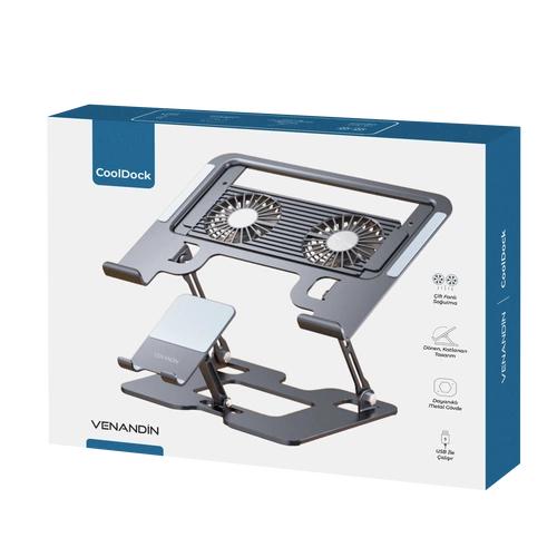 VENANDİN HLDCLDK-001 COOLDOCK LAPTOP-TELEFON TUTUCU - Görsel 5