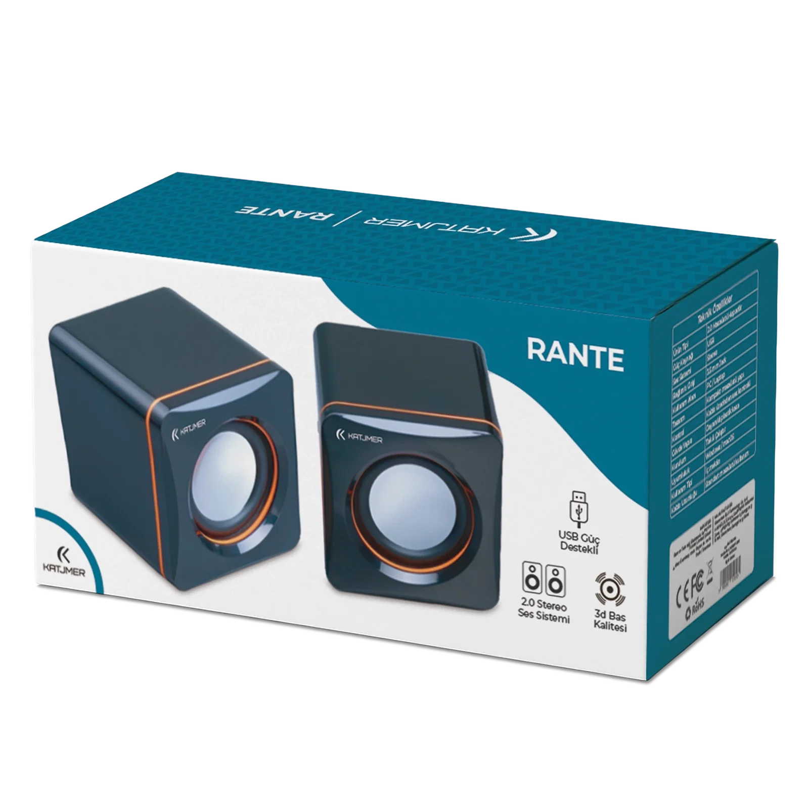KATJMER SPRNT-001 RANTE BİLGİSAYARHOPARLÖRÜ - Görsel 4