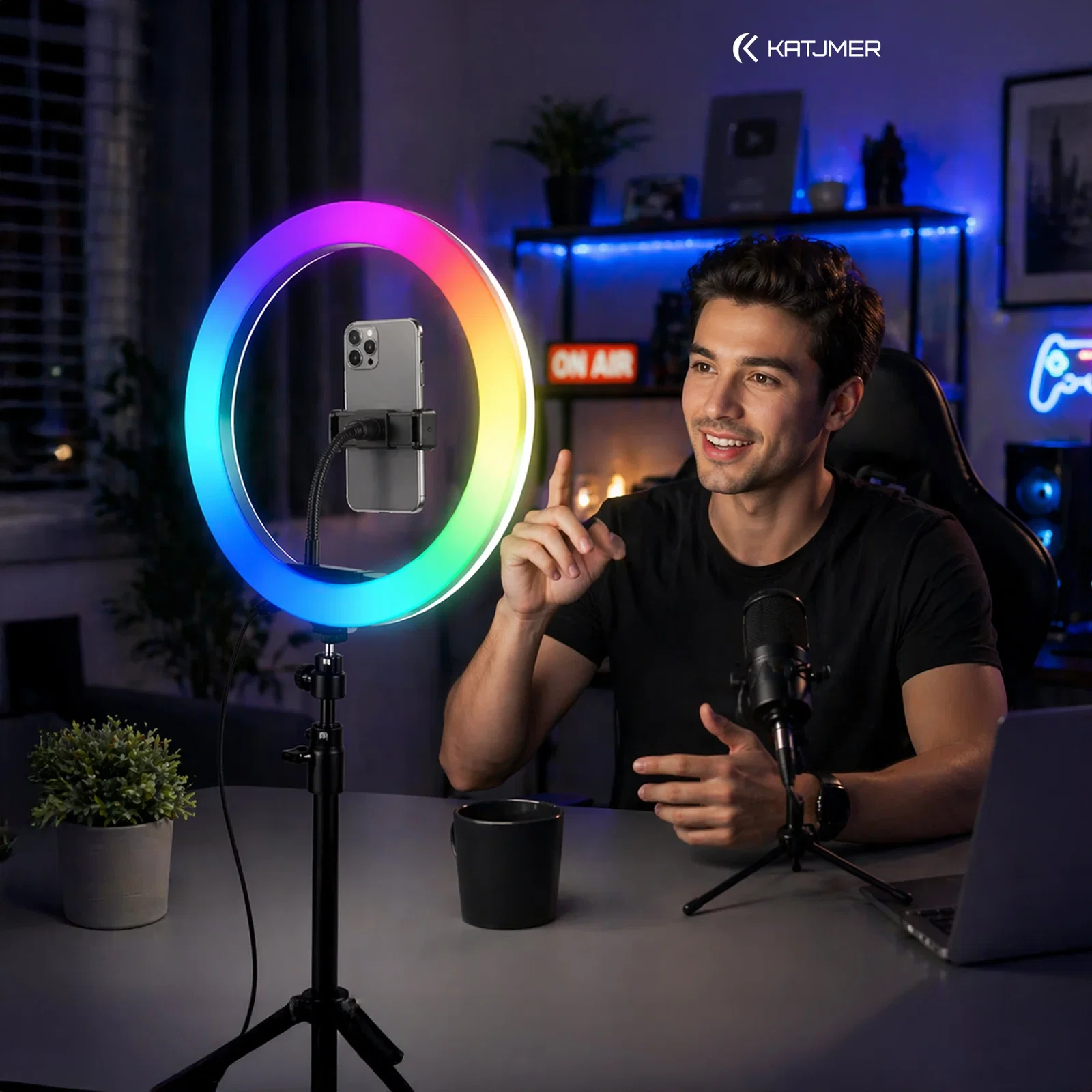 KATJMER MJ33 13inç RGB RİNG LİGHT - Görsel 4