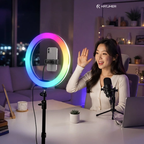 KATJMER MJ30 12inç RGB RİNG LİGHT - Görsel 4