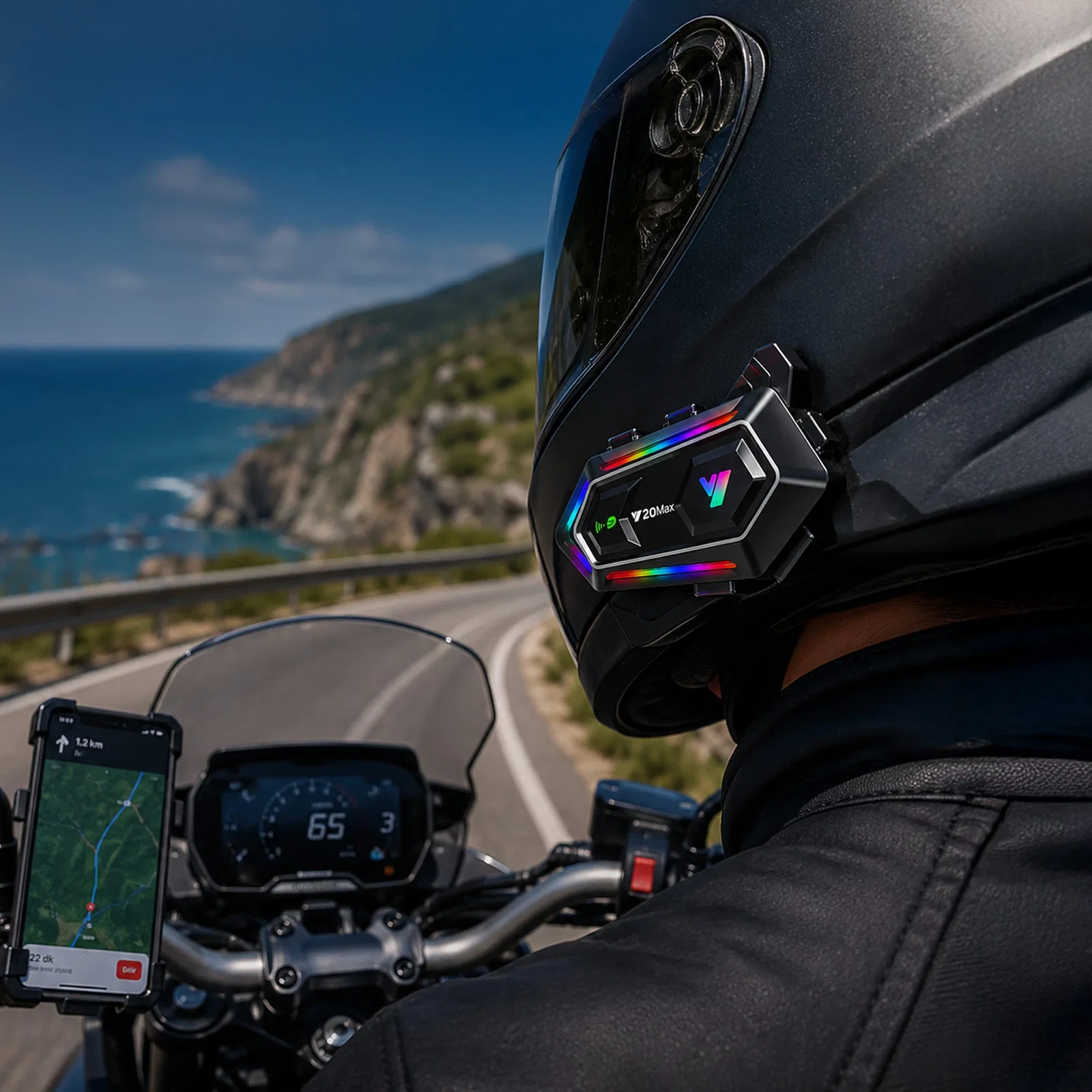 KATJMER Y20-MAX İNTERCOM MOTORCU KULAKLIĞI - Görsel 4