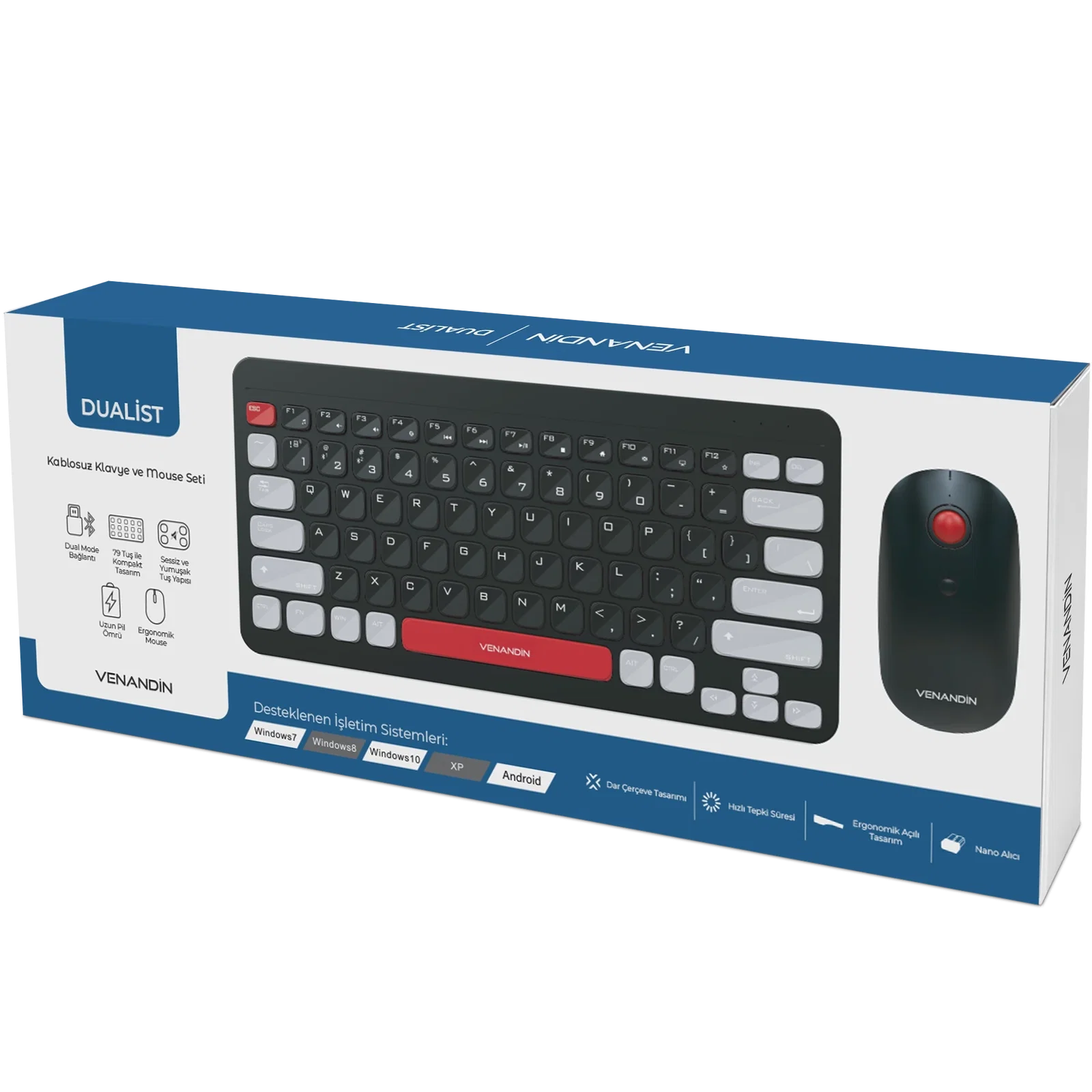 VENANDİN KMSDT-001 DUALİST KLAVYE MOUSE SETİ - Görsel 4