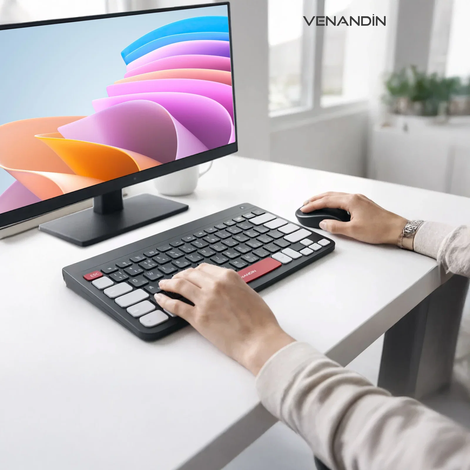 VENANDİN KMSDT-001 DUALİST KLAVYE MOUSE SETİ - Görsel 3