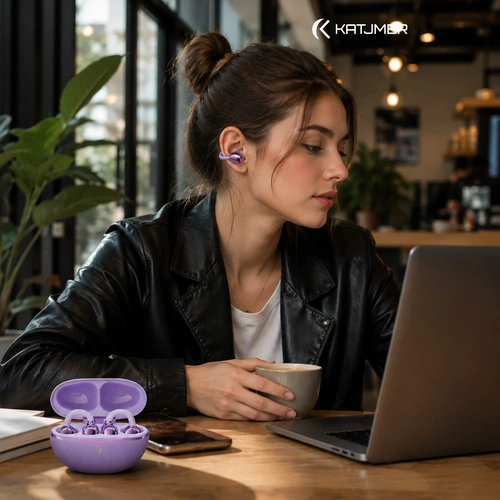 KATJMER KJ/RB-001 RİNG BUDS BLUETOOTH EARPHONE - Görsel 4
