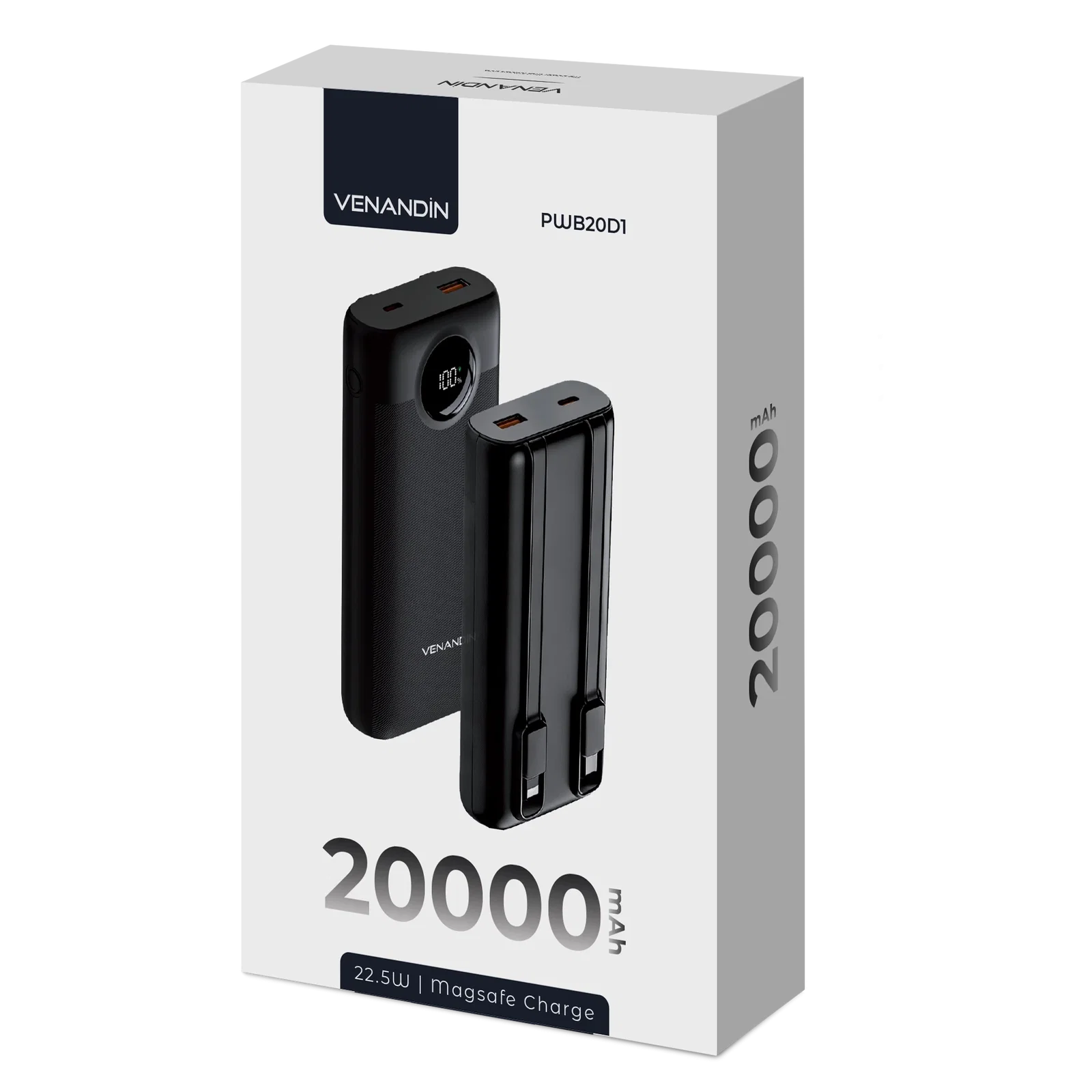 VENANDİN PWB20D1 22,5W 20,000MAH POWERBANK - Görsel 3