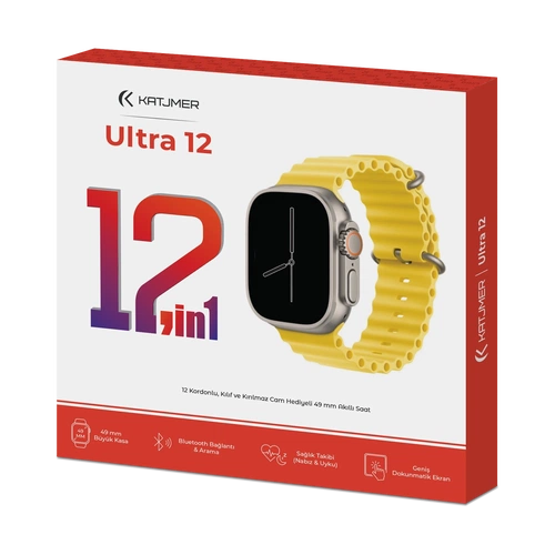 KATJMER KJ/UA-001 ULTRA 12 12İN1 10 KORDONLU AKILLI SAAT - Görsel 4
