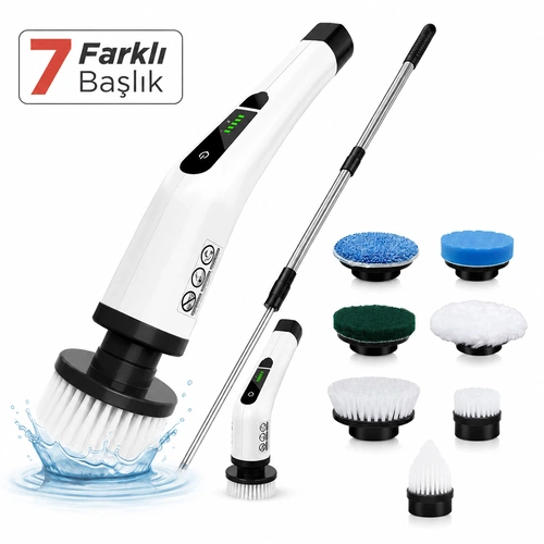 Katjmer KJ/TC-001 Turbo Clean Elektrikli Temizlik Fırçası - Görsel 1