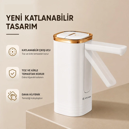 KATJMER KJ/FD-001 FOLDRA AKILLI KATLANABİLİR SU POMPASI - Görsel 3