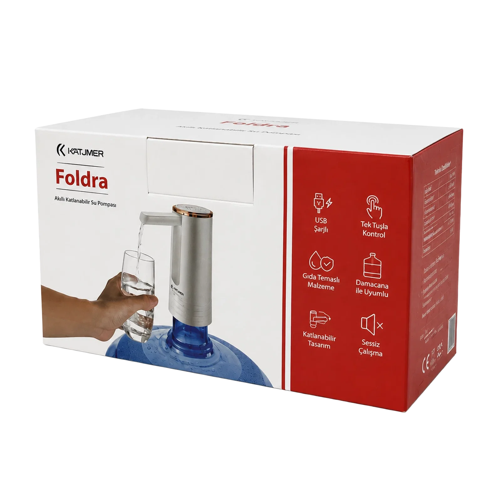 KATJMER KJ/FD-001 FOLDRA AKILLI KATLANABİLİR SU POMPASI - Görsel 5