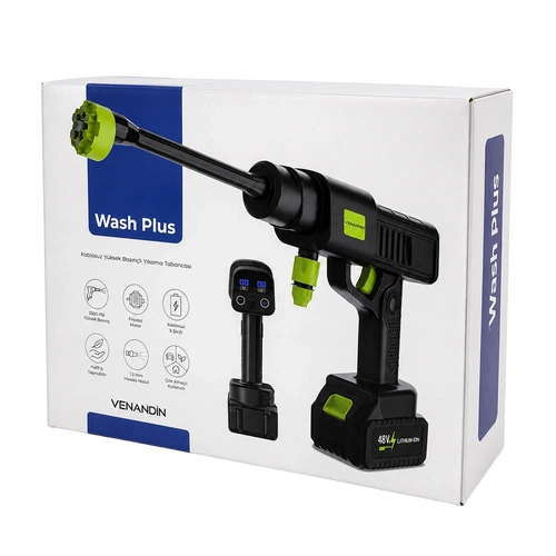 VENANDİN VN/WPL-001 WASH PLUS KABLOSUZ YÜKSEK BASINÇLI YIKAMA TABANCASI - Görsel 5