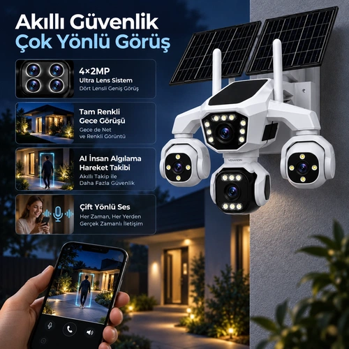 VENANDİN CAMSNTR-003 SENTRA ULTRA 4G GÜVENLİK KAMERASI - Görsel 2
