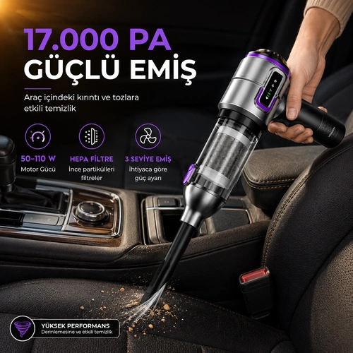 VENANDİN MD-A8 VAKUMİA EL SÜPÜRGESİ - Görsel 2