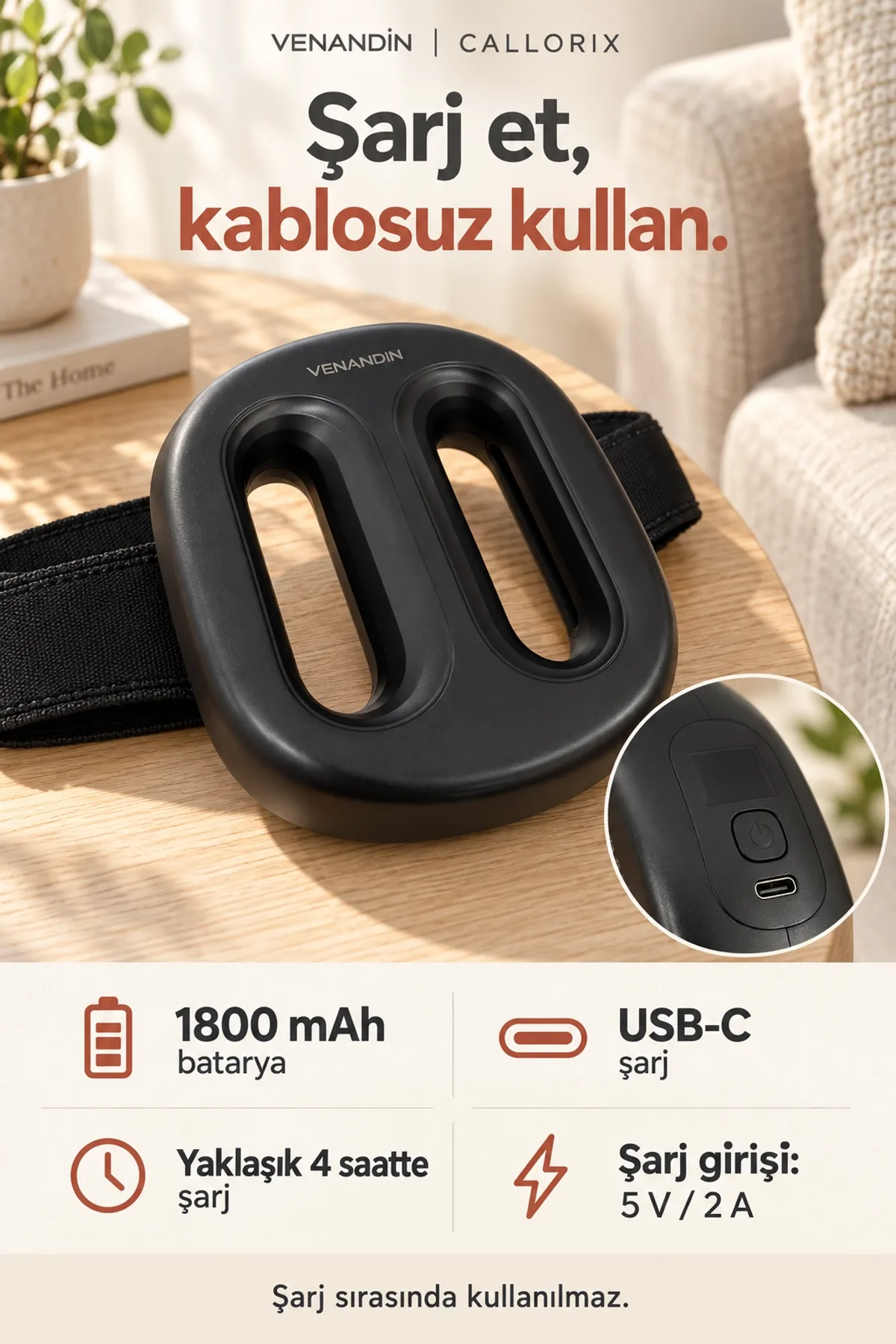 VENANDİN J19H CALLORİX ISITMALI VE TİTREŞİMLİ MASAJ ALETİ - Görsel 5