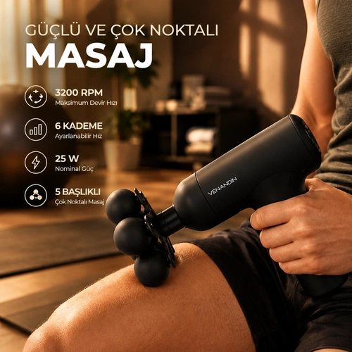 VENANDİN MD-9901 FLEXİ 5 BAŞLIKLI MASAJ ALETİ - Görsel 2