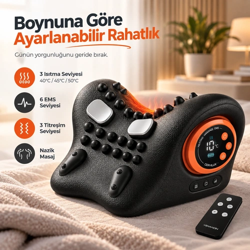VENANDİN 8808 CERVİLUX ISITMALI MASAJLI BOYUN DESTEK YASTIĞI - Görsel 2