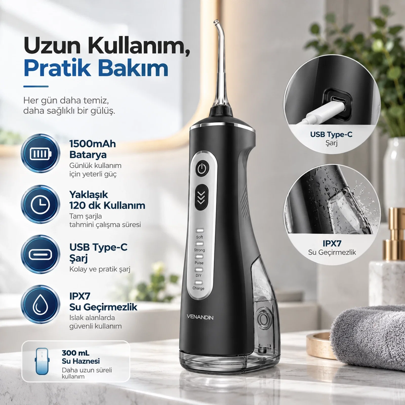 VENANDİN ZQ-901 DENTİA AĞIZ DUŞU - Görsel 3