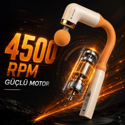KATJMER KJ/FX-001 FLEXOR DİJİTAL EKRANLI MASAJ ALETİ - TURUNCU - Görsel 3