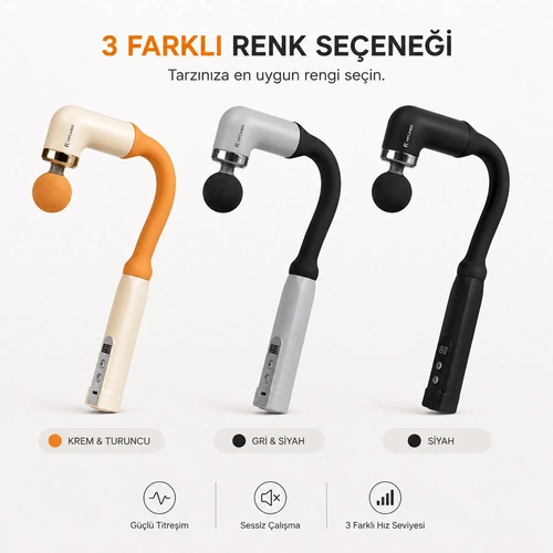 KATJMER KJ/FX-001 FLEXOR DİJİTAL EKRANLI MASAJ ALETİ - GRİ - Görsel 2