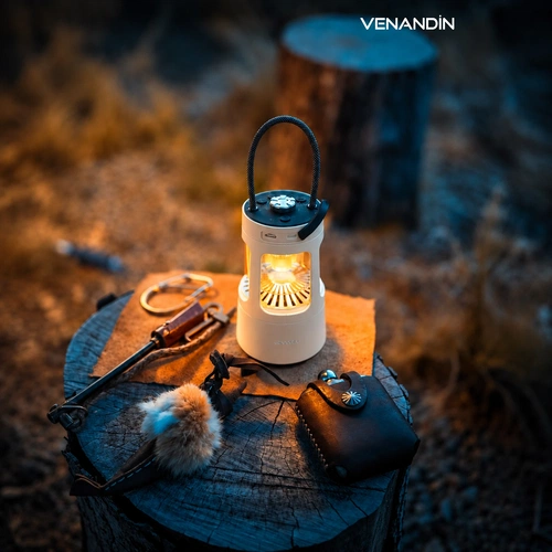 VENANDİN QD08 CAMPORA Bluetooth Hoparlörlü LED Lamba 10W, 4000 mAh, 230 Lümen - BEYAZ - Görsel 6