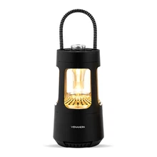 VENANDİN QD08 CAMPORA Bluetooth Hoparlörlü LED Lamba 10W, 4000 mAh, 230 Lümen - SİYAH