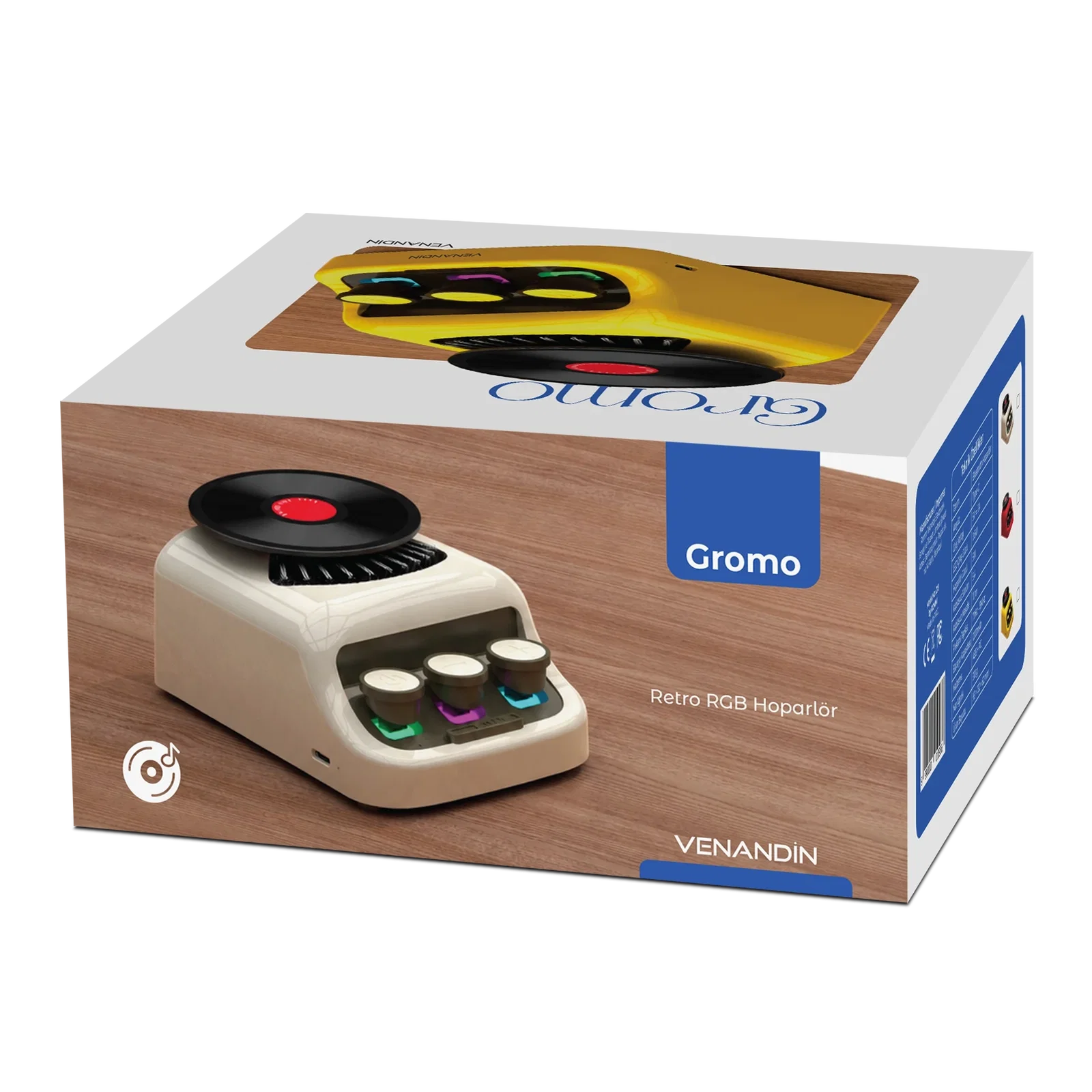 VENANDİN Z18 GROMO BLUETOOTH HOPARLÖR - SARI - Görsel 5