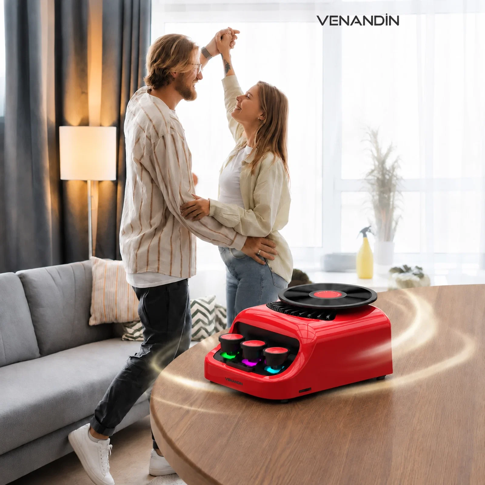 VENANDİN Z18 GROMO BLUETOOTH HOPARLÖR - KIRMIZI - Görsel 4