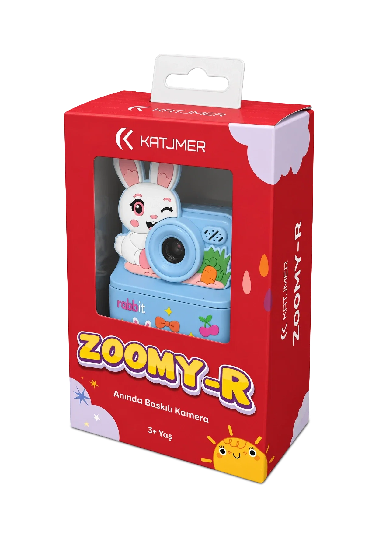 KATJMER KJ/ZM-003 ZOOMY-R TAVŞAN FİGÜRLÜ ANINDA BASKILI ÇOCUK KAMERASI - MAVİ - Görsel 9