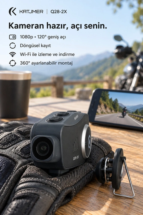 KATJMER Q28-2X İNTERCOM MOTORCU KULAKLIĞI - Görsel 2