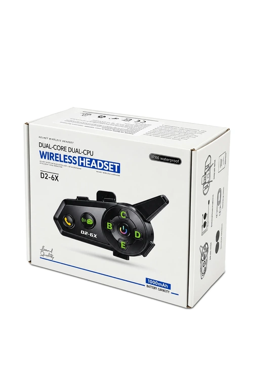KATJMER D2-6X İNTERCOM MOTORCU KULAKLIĞI - Görsel 9