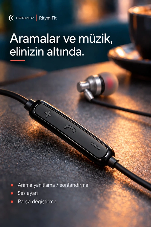 KATJMER YTL-16 RİTYM FİT SİLİKONLU KABLOLU KULAKLIK - Görsel 3