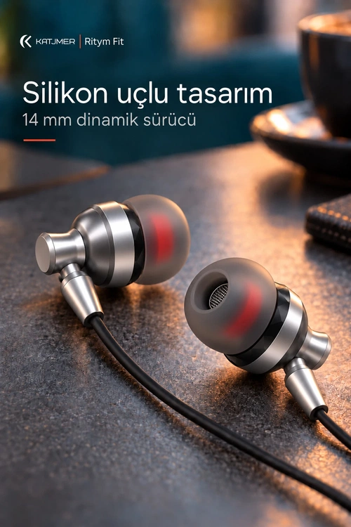 KATJMER YTL-16 RİTYM FİT SİLİKONLU KABLOLU KULAKLIK - Görsel 2