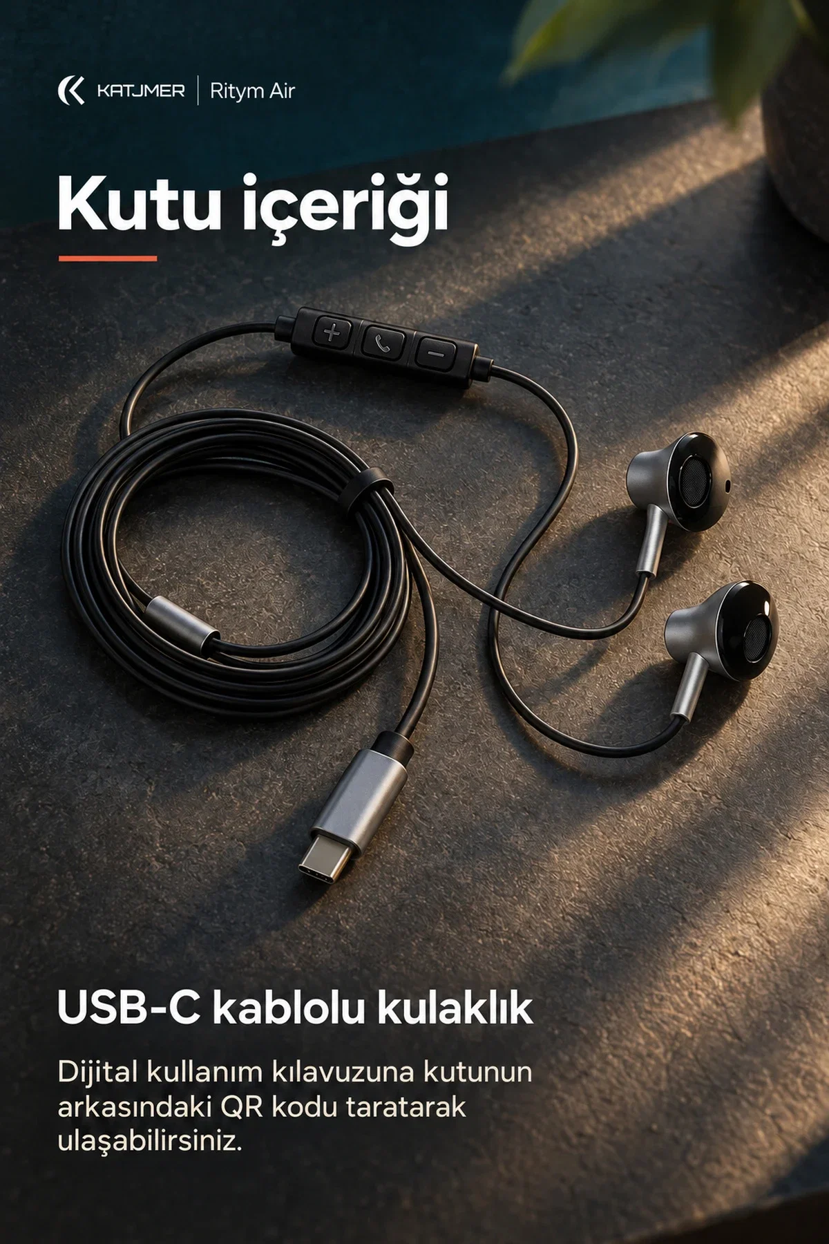 KATJMER YTL-12 RİTYM AİR KABLOLU KULAKLIK - Görsel 5