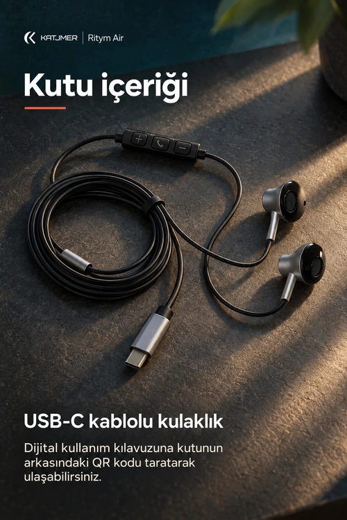 KATJMER YTL-12 RİTYM AİR KABLOLU KULAKLIK - Görsel 5