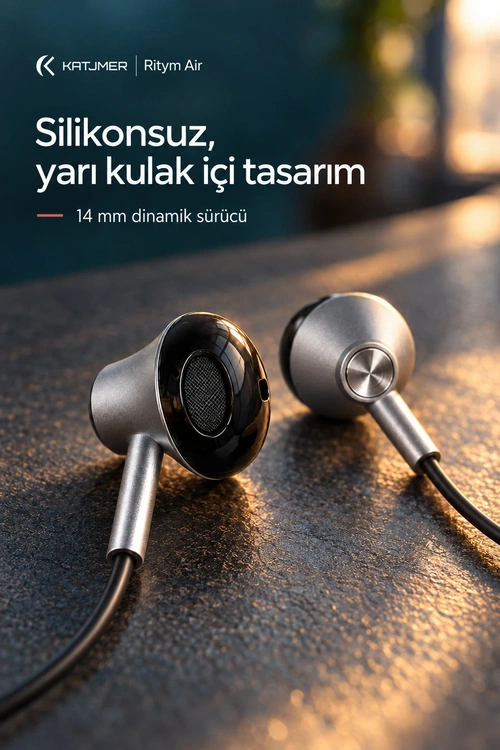KATJMER YTL-12 RİTYM AİR KABLOLU KULAKLIK - Görsel 2