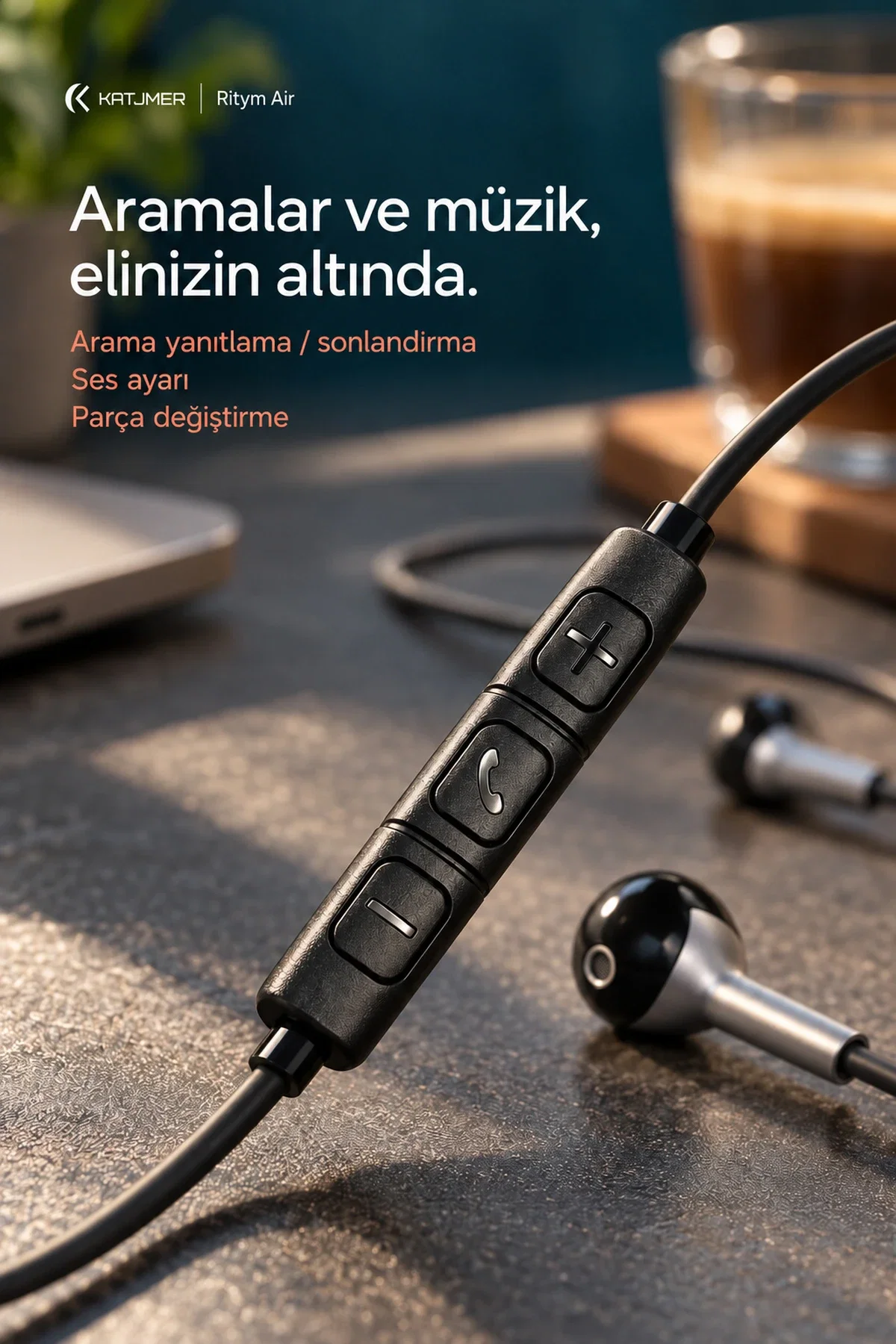 KATJMER YTL-12 RİTYM AİR KABLOLU KULAKLIK - Görsel 3