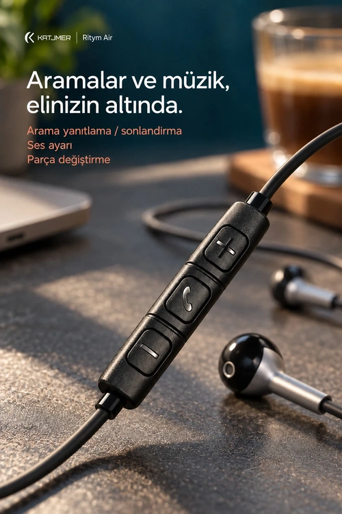 KATJMER YTL-12 RİTYM AİR KABLOLU KULAKLIK - Görsel 3