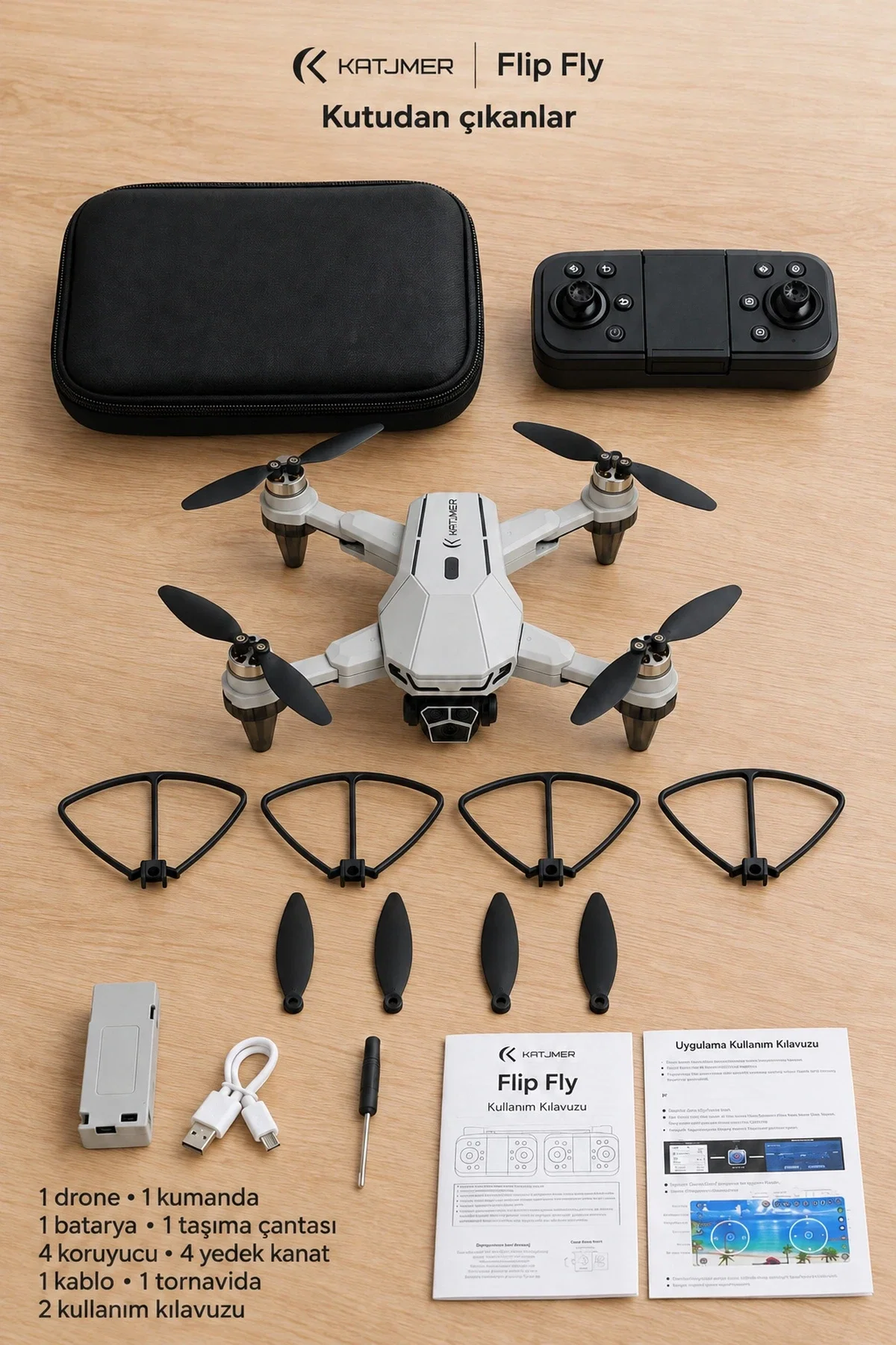KATJMER S109 FLİP FLY DRONE - Görsel 5