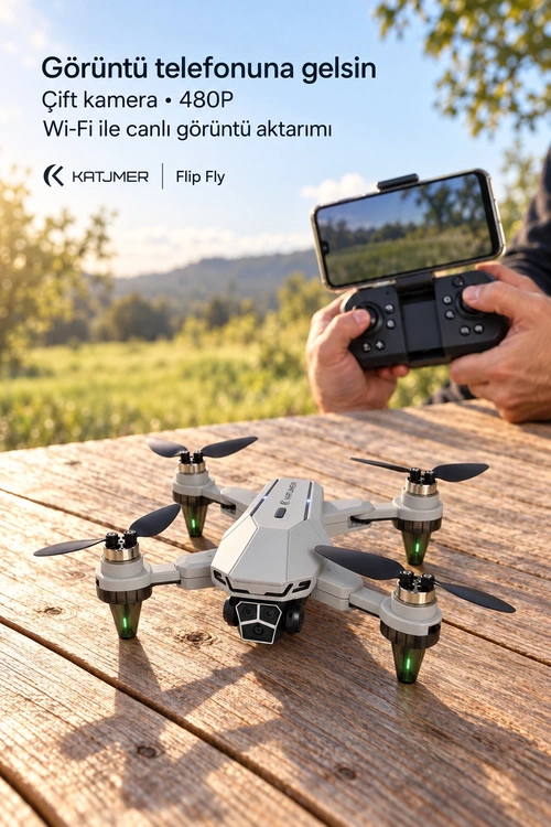 KATJMER S109 FLİP FLY DRONE - Görsel 2