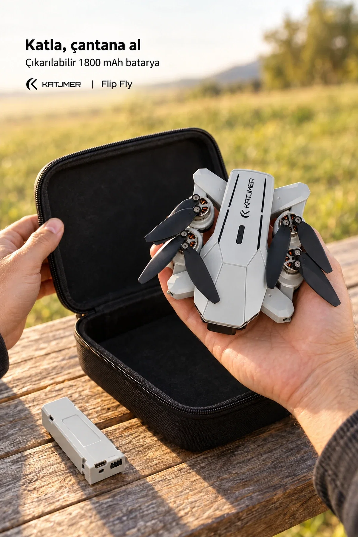 KATJMER S109 FLİP FLY DRONE - Görsel 4
