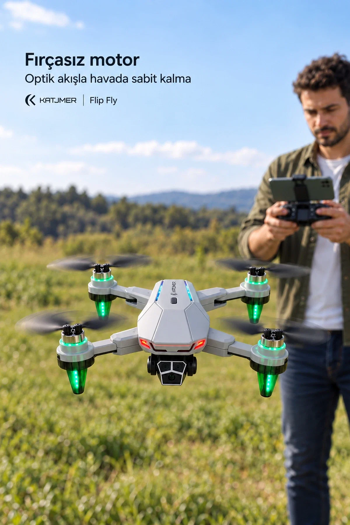 KATJMER S109 FLİP FLY DRONE - Görsel 3