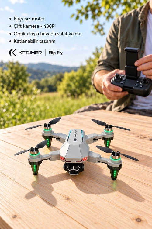 KATJMER S109 FLİP FLY DRONE - Görsel 1