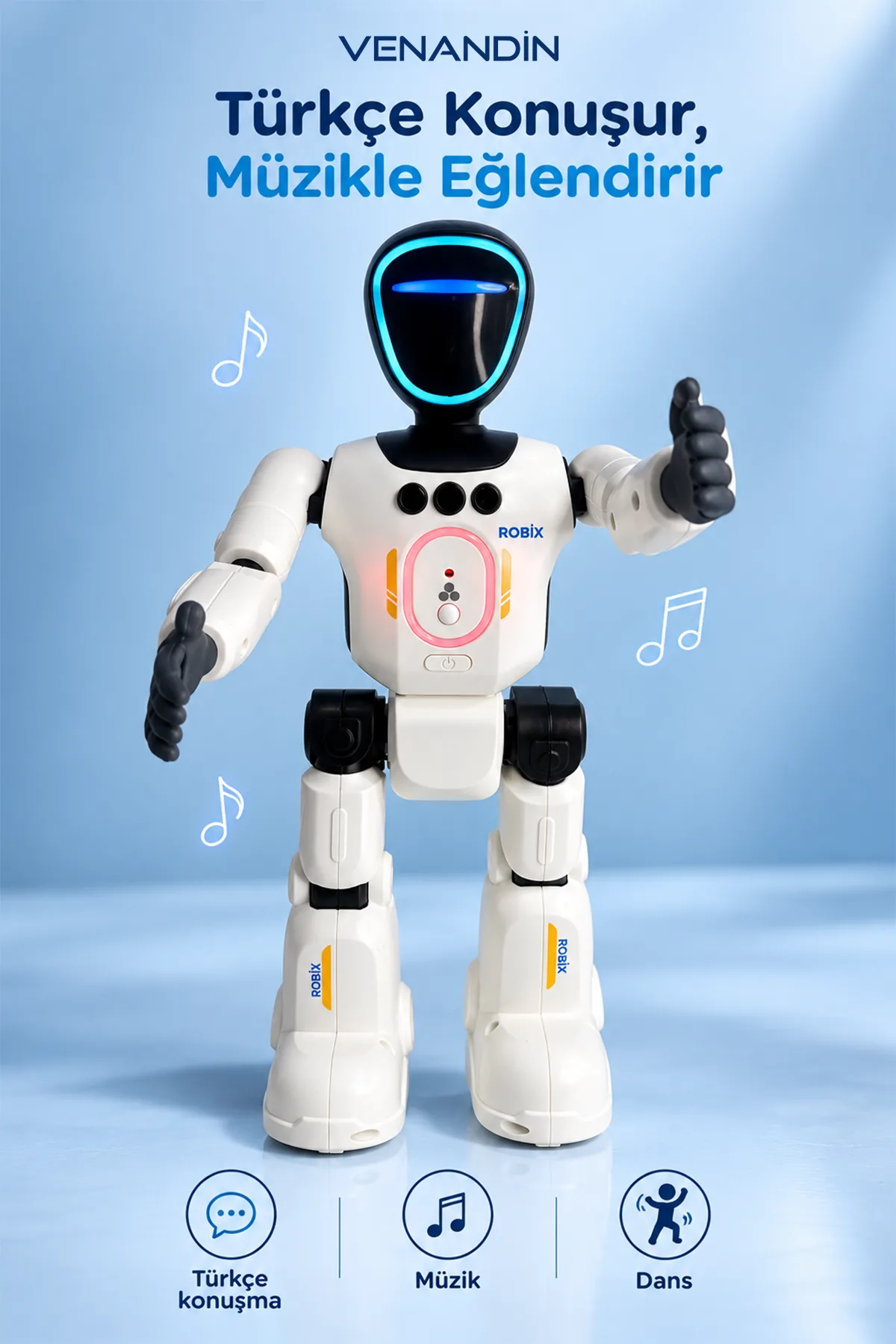 VENANDİN 22011 ROBİX OYUNCAK ROBOT - Görsel 2