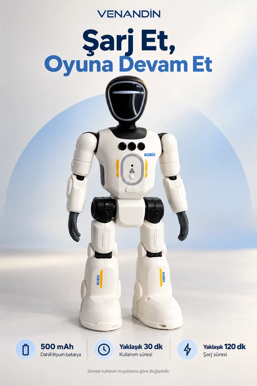 VENANDİN 22011 ROBİX OYUNCAK ROBOT - Görsel 4
