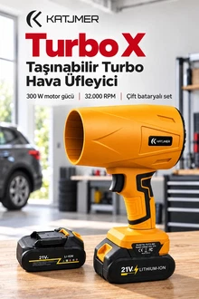 KATJMER KJ/TX-001 TURBO X TAŞINABİLİR TURBO HAVA ÜFLEYİCİ - SARI
