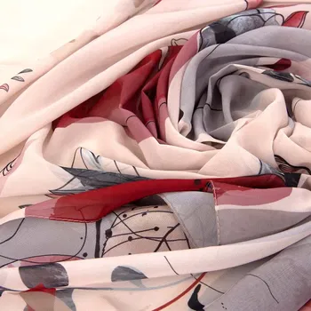 5631 - Şifon Dijital Şal (MİX)