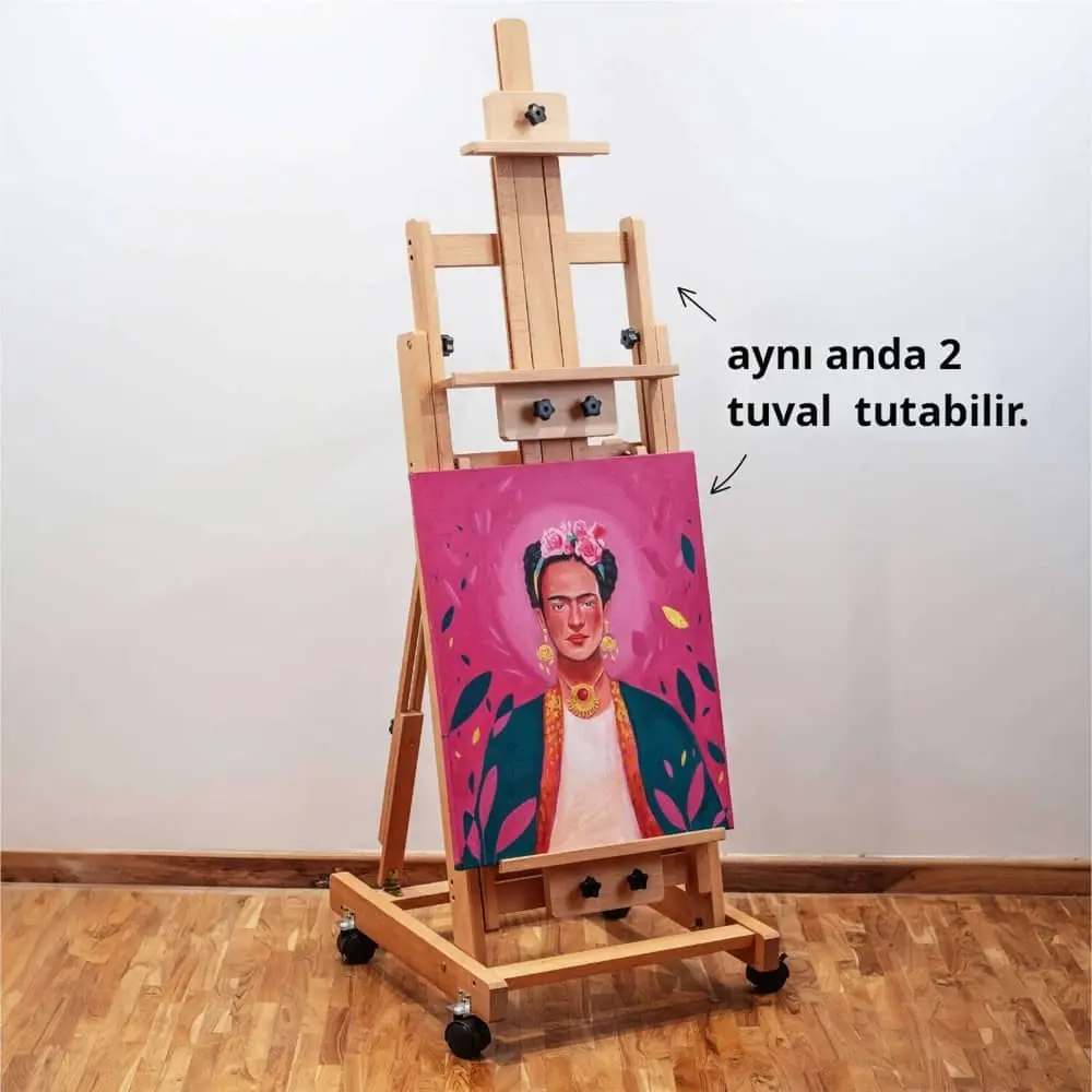 Profesyonel H Tipi Tekerlekli Şövale 230 cm HPX-W14 - Görsel 5