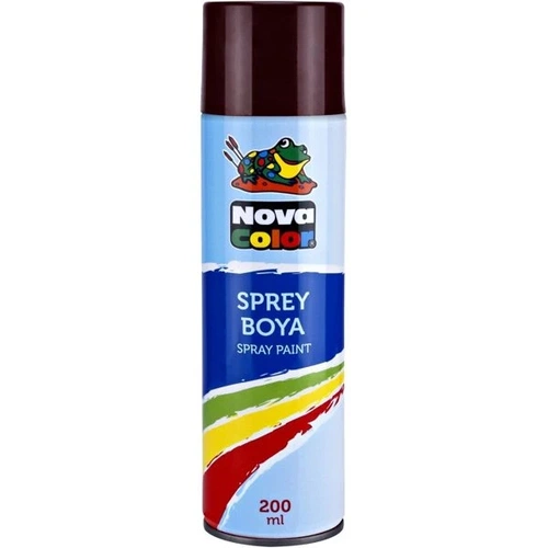 Nova Color Sprey Boya 200 ml. KAHVERENGİ - Görsel 1
