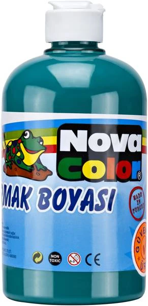 Nova Color Parmak Boyası 500 gr. YEŞİL - Görsel 1