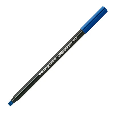 Edding 1255 Kaligrafi Kalemi 3.5 mm Çelik Mavi - Görsel 1
